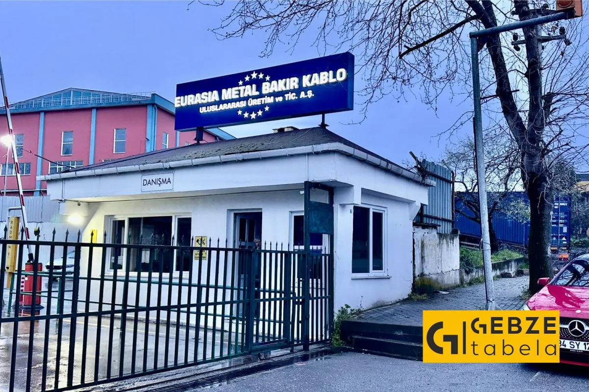 Işıklı Tabela - Gebze Tabelacı - Endüstriyel Reklam - Fabrika Tabelası - Tabela - Pano İmalatı - Kurumsal Reklam