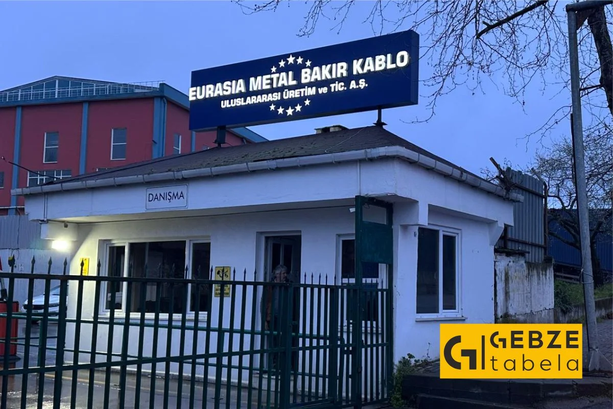 tabela, gebze tabela, kutu harf tabela, fabrika tabelası, kurumsal marka yönetimi, kurumsal tabela